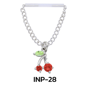 Sweet Cherry Invisible Nipple Piercing INP-28